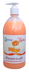 Karina жидкое крем-мыло (молоко и мед) 1л с дозатором